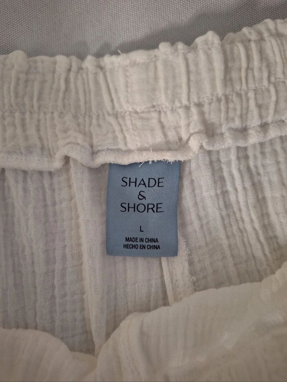 Large White Cotton Gauze Pants - Picture 8 of 12
